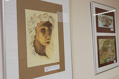 Porträt Werk in der Ausstellung